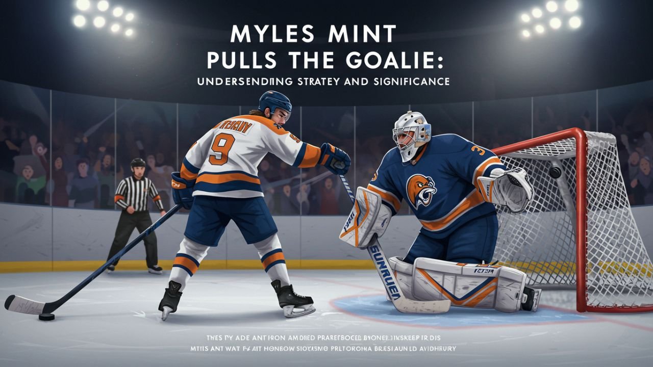 myles mint pulls the goalie